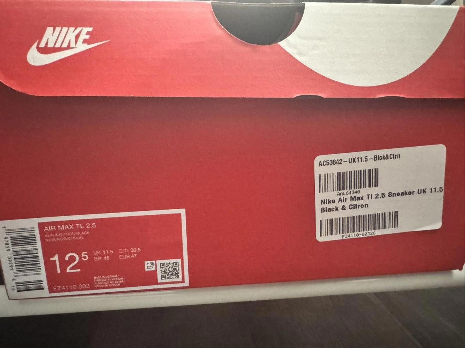 Nike NIKE • Air Max TL 2.5 "Black Citron" (12.5M) Size US 12.5 / EU 45-46 - 7 Thumbnail