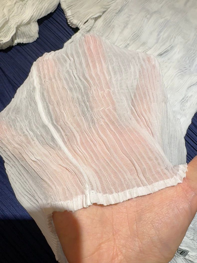 Issey Miyake issey miyake size:2 White willow short sleeves Size XXS / US 00 / IT 34 - 5 Thumbnail