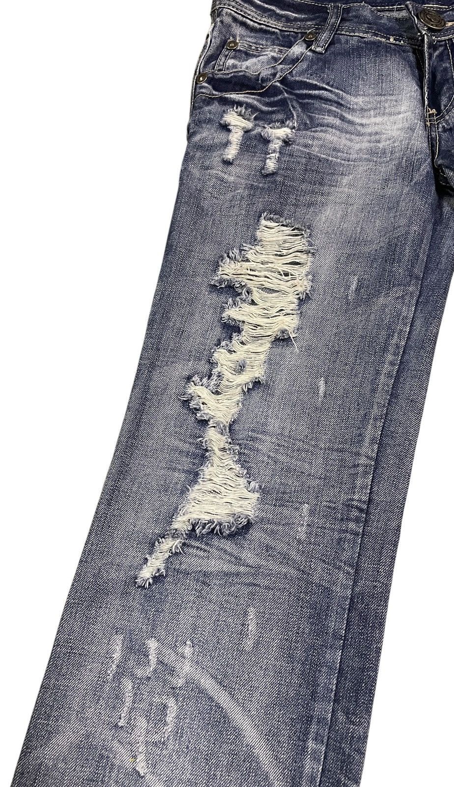 Japanese Brand Rare Vintage Japanese Brand SP Ray Distressed Jeans 2000s Size US 30 / EU 46 - 5 Thumbnail