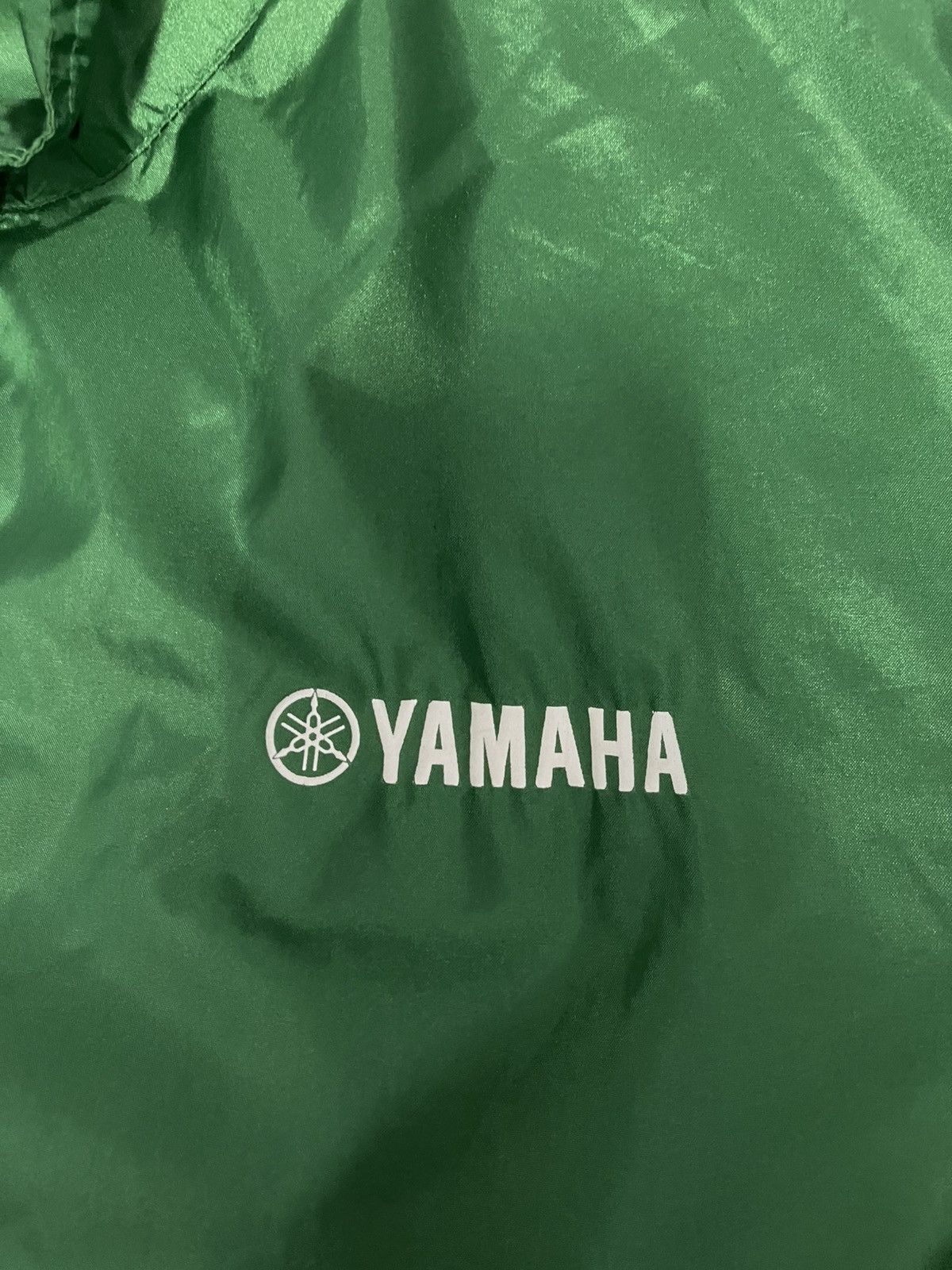Yamaha 🌟 Vintage Green Yamaha Nylon Windbreaker Jacket - Print Star Size US M / EU 48-50 / 2 - 4 Thumbnail