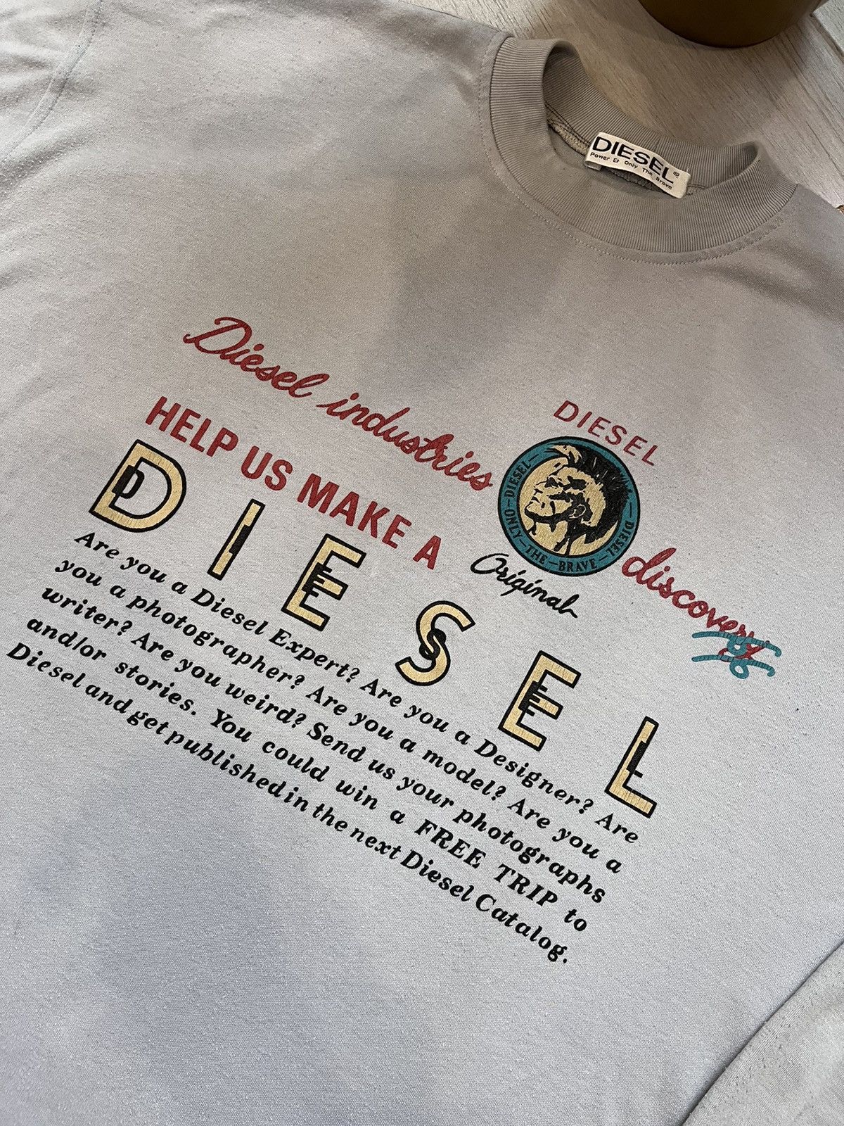 Diesel × Vintage vintage diesel long sleeve logo chest first diesel models Size US L / EU 52-54 / 3 - 8 Thumbnail