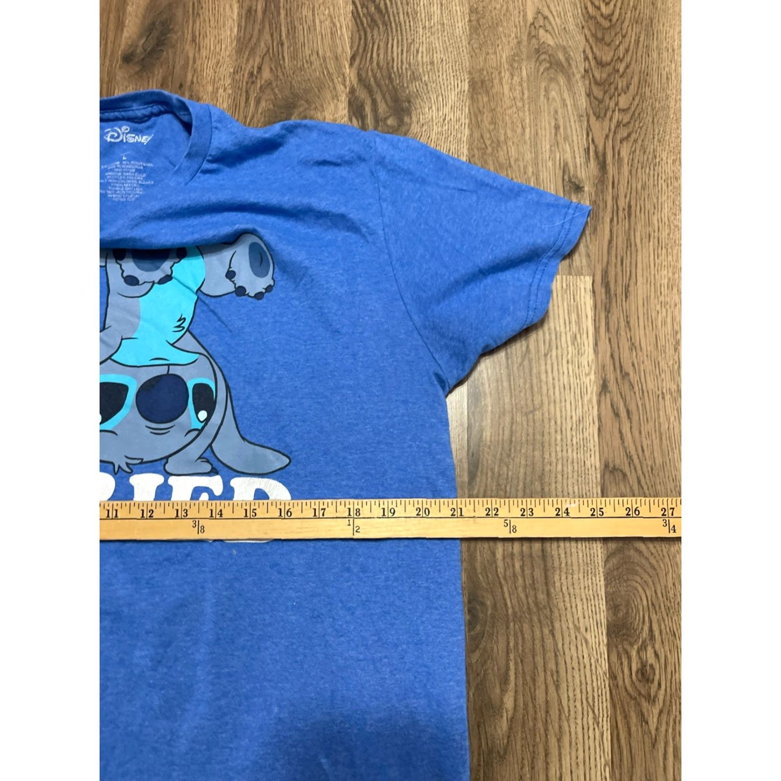 Disney Disney Shirt Mens Large Blue Stitch "I tried" Print T-Shirt Humorous Disney Crew Neck Short Sleeve Regular Vintage No Size US L / EU 52-54 / 3 - 6 Thumbnail