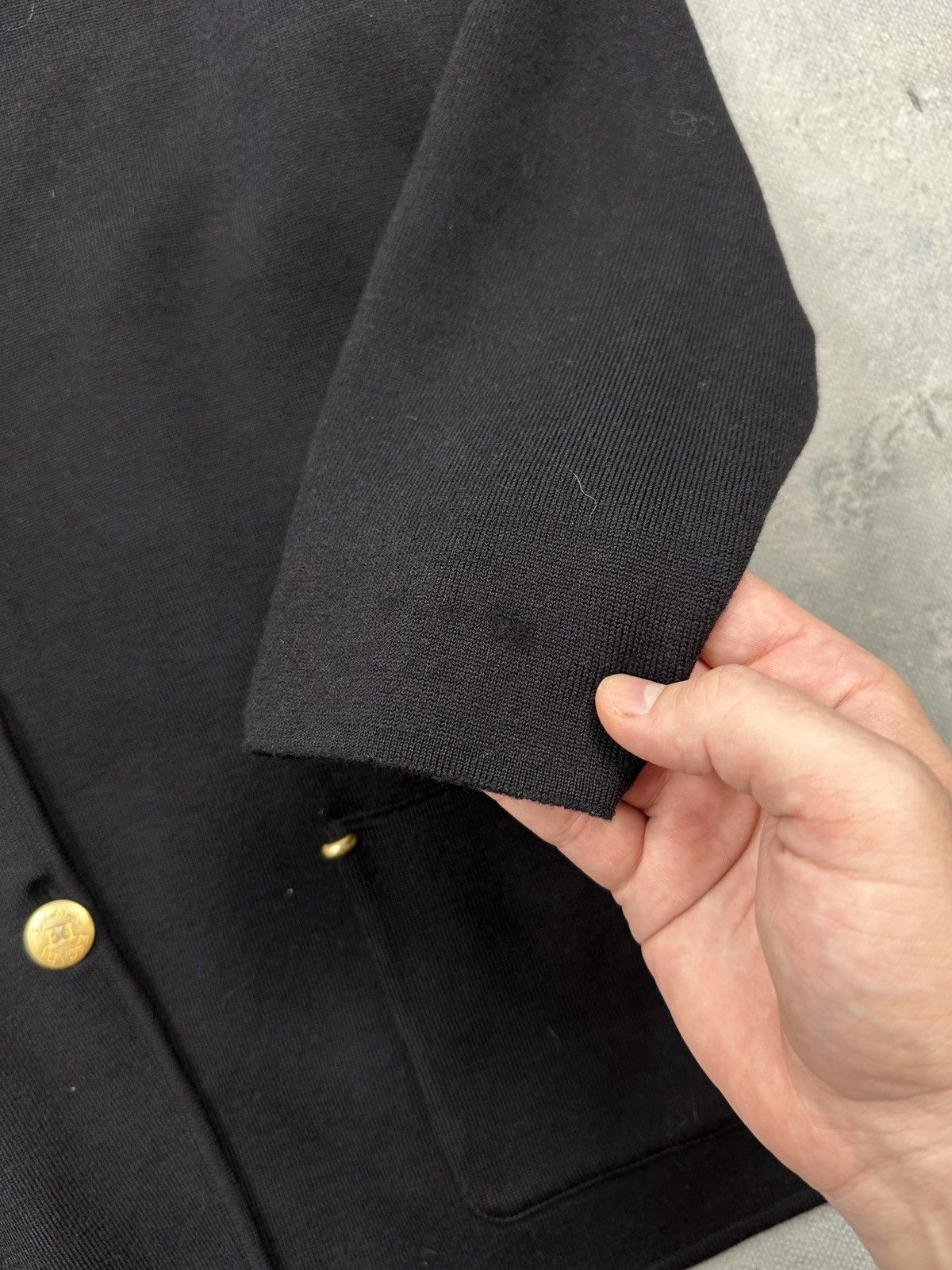 Escada Vintage Escada Margaretha Ley Black Wool Blazer Cardigan 80s Size L / US 10 / IT 46 - 9 Thumbnail