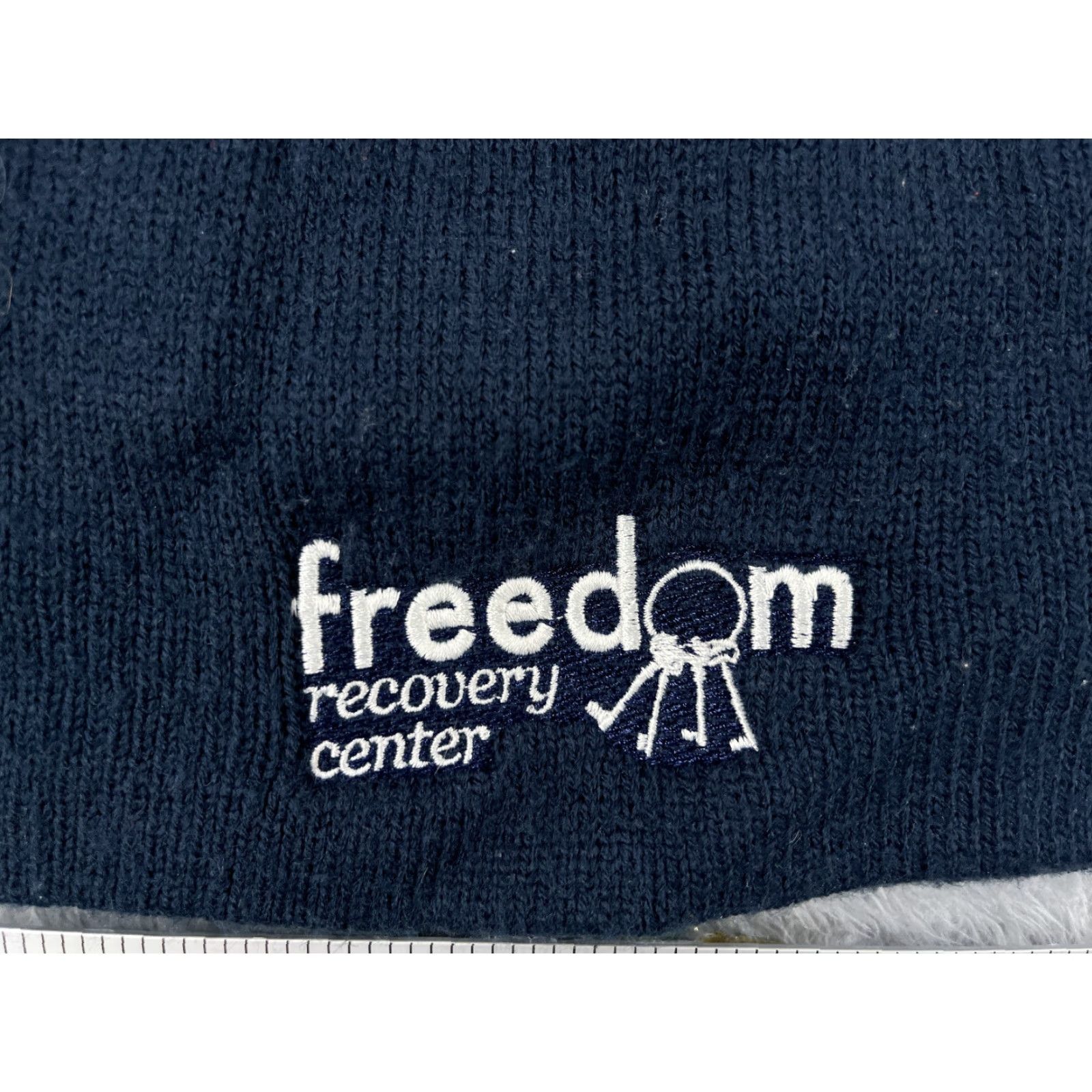 Port & Company Port & Company Beanie Hat Unisex Adults One Size Blue Acrylic Knit Embroider Logo Casual Knit Size ONE SIZE - 2 Thumbnail