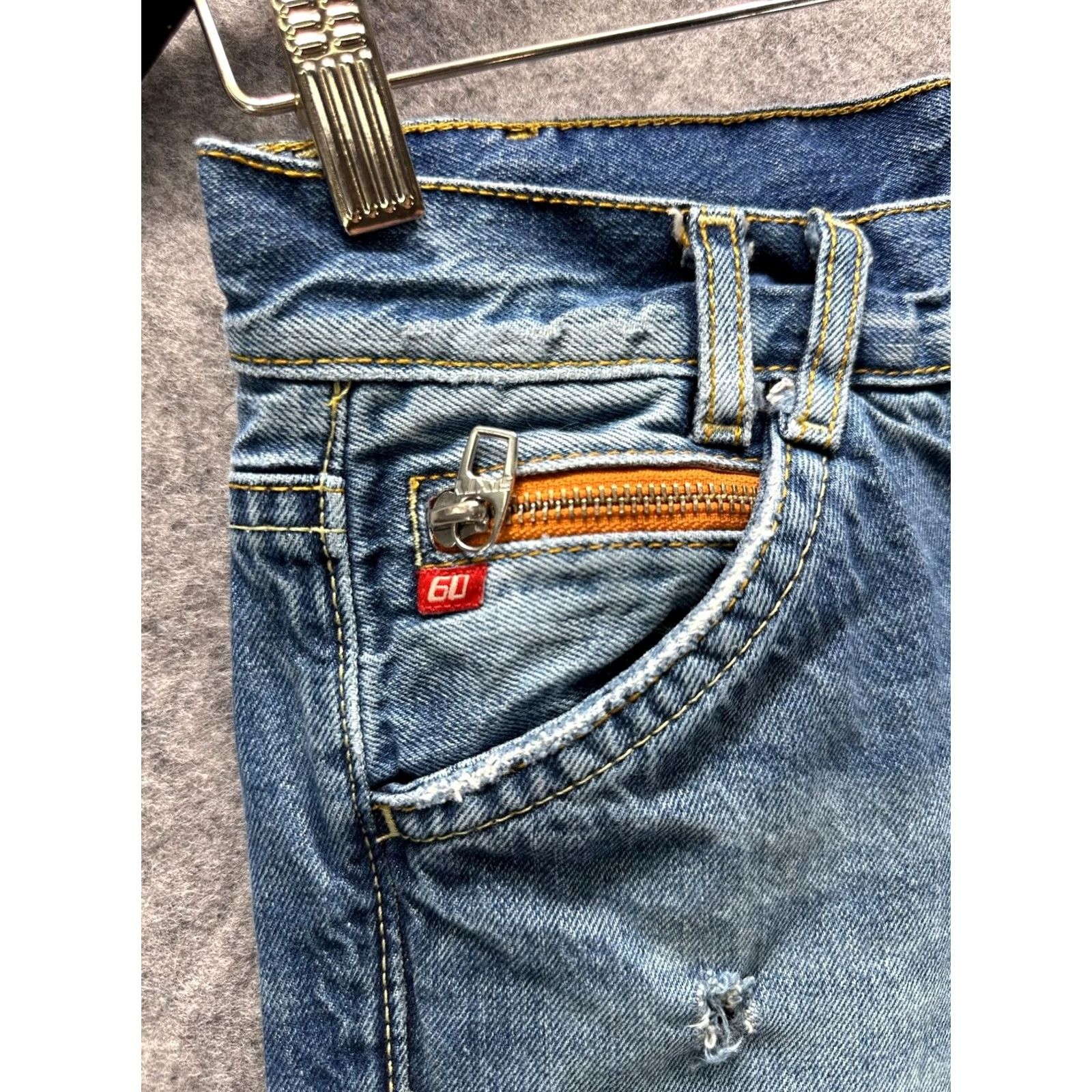 Miss Sixty Miss Sixty Jeans Womens 26 Blue Low Rise Bootcut Distressed Denim Pants Size 26" / US 2 / IT 38 - 6 Thumbnail