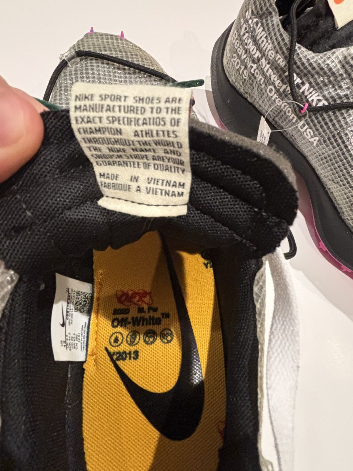 Nike Brand New Nike WS Vapor Street / OW CD8178-001 - (M10.5) Size US 12 / EU 45 - 5 Thumbnail