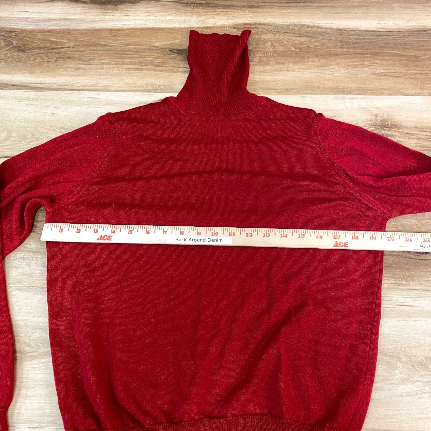 Bloomingdale's VINTAGE Bloomingdale's Turtleneck Sweater Mens M Red 100% Wool Knit Pullover Long Sleeve Woolen Ivy League Classic Fall Winter Men Size US M / EU 48-50 / 2 - 7 Thumbnail