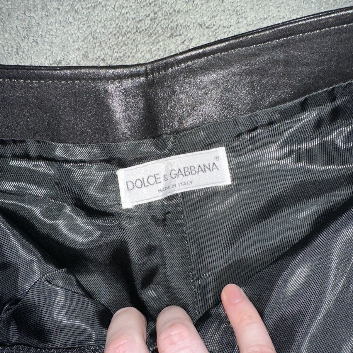 Dolce & Gabbana Archive Dolce&Gabbana Spring 1992 Leather Tattoo Mini Shorts Size 28" / US 6 / IT 42 - 7 Thumbnail