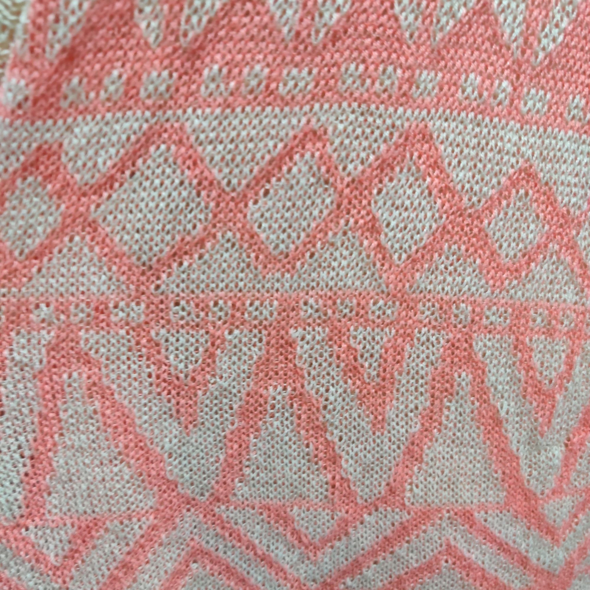 Other Miss Daisy S Coral Aztec Open Knit Cardigan Short Sleeve Boh Size S / US 4 / IT 40 - 5 Thumbnail