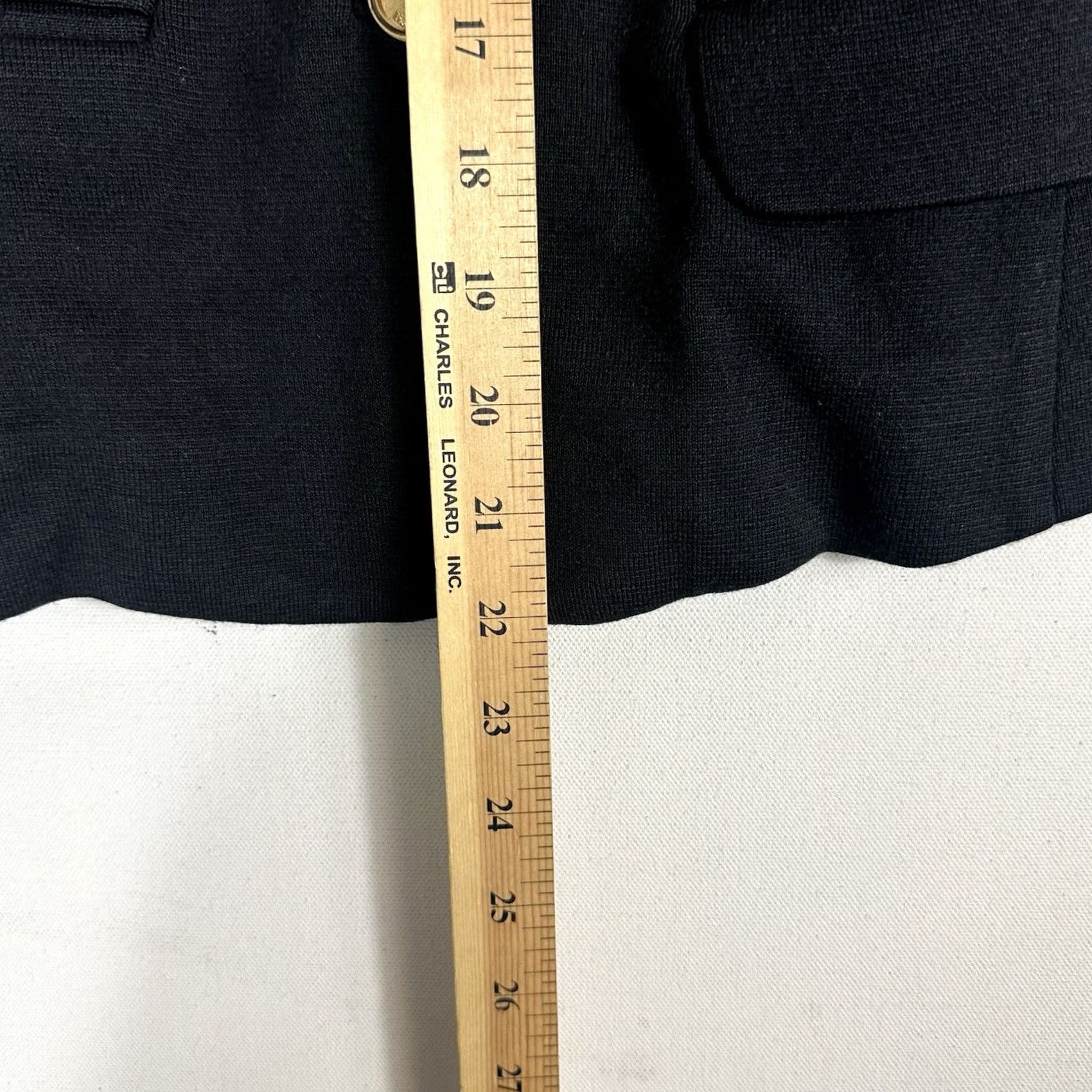 Tory Burch Tory Burch Blazer Womens XS Black Wool Blend Double Pocket Gold Buttons Size XS / US 0-2 / IT 36-38 - 8 Thumbnail