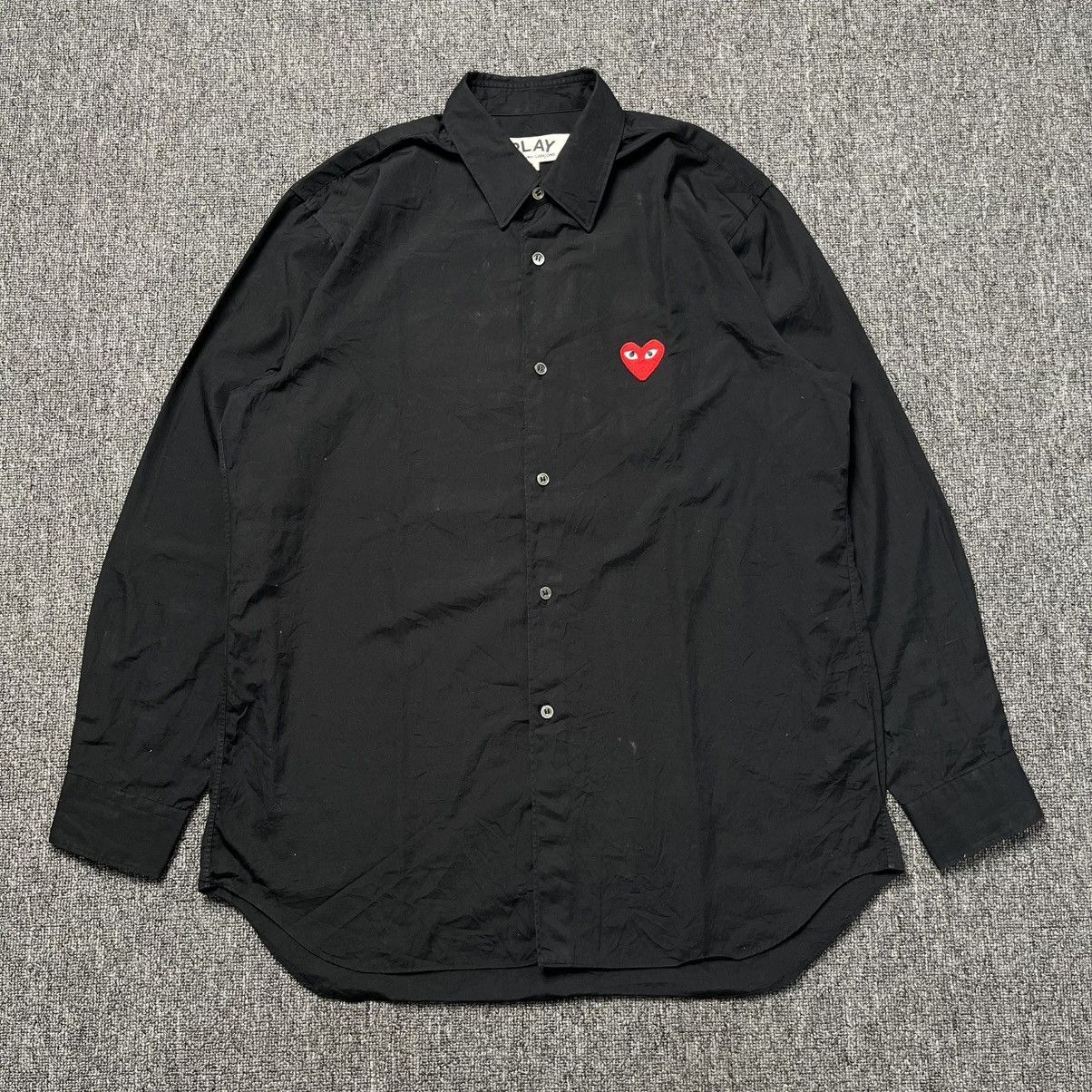 Comme des Garcons AD2018 play comme des garcons - shirt button black Size US L / EU 52-54 / 3 - 1 Thumbnail
