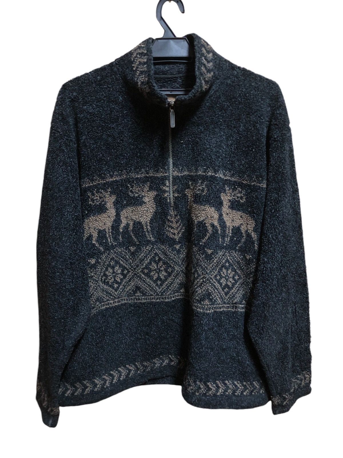 Vintage Vintage Alps Deer Motif Fleece Jacket Size US M / EU 48-50 / 2 - 1 Thumbnail