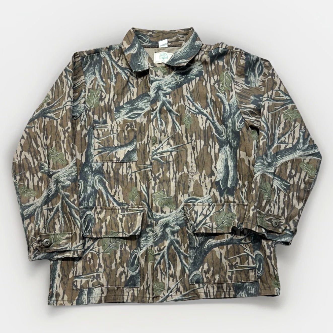 Vintage VINTAGE Mossy Oak Jacket Hunting USA 80s Large Chore Tree Stand 3 Pocket Mens Size US L / EU 52-54 / 3 - 2 Thumbnail