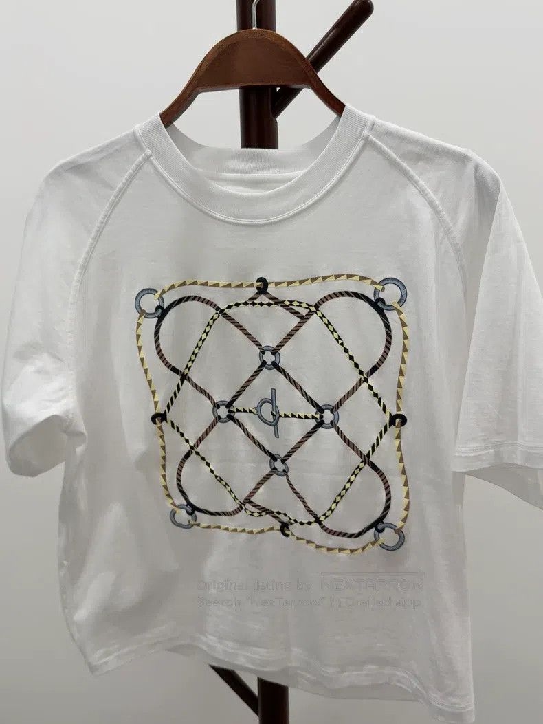 Hermes Hermes Classic white totem short-sleeve T-shirt Size XS / US 0-2 / IT 36-38 - 1 Thumbnail