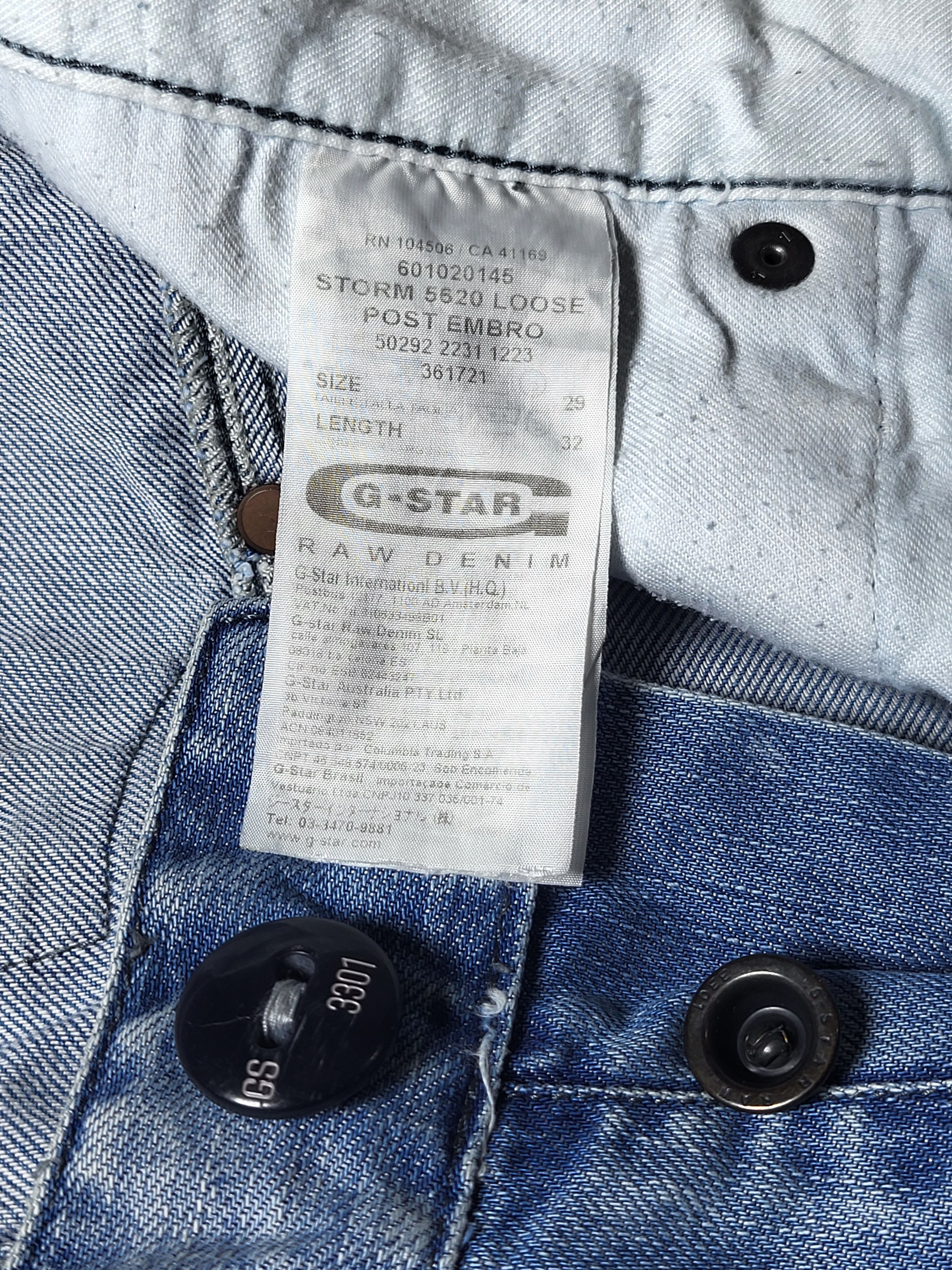 G-Star G-Star Raw Denim Jeans distressed.Y2K style. Size US 29 - 7 Thumbnail