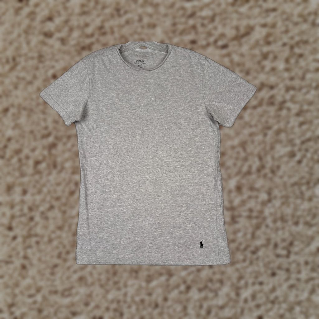 Polo Ralph Lauren Polo Ralph Lauren Shirt Mens Medium Gray Slim Fit 100% Cotton Crew Neck Short Sleeve Classic Size US M / EU 48-50 / 2 - 1 Thumbnail