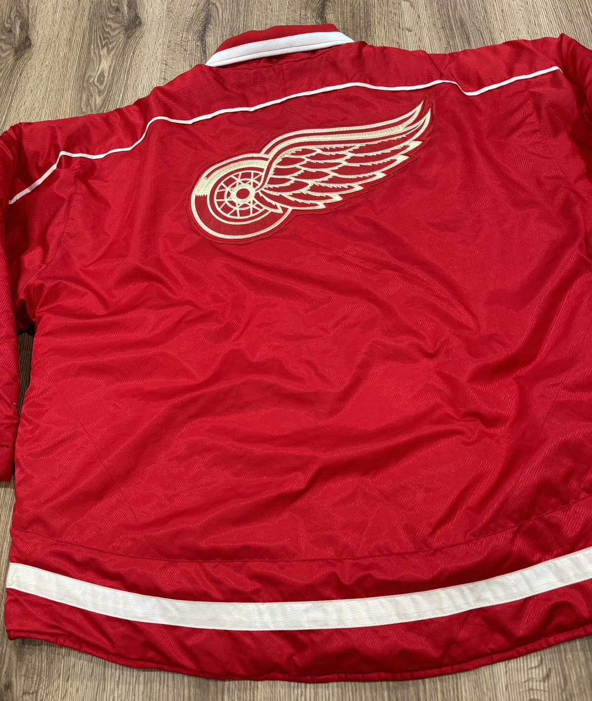 Vintage Vintage Detroit Red Wings NHL Pro Player Embroidered Jacket Size US L / EU 52-54 / 3 - 3 Thumbnail