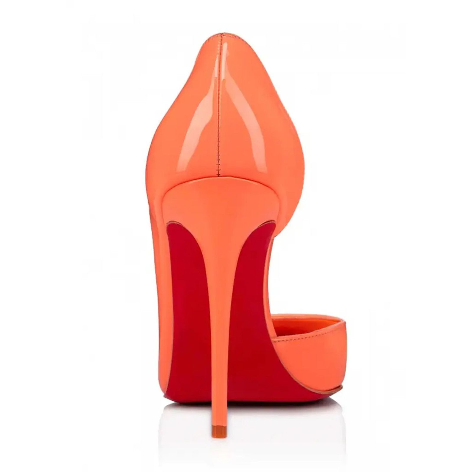 Christian Louboutin Christian Louboutin Iriza 100 Drag Orange Patent Leather Size US 7 / IT 37 - 10 Thumbnail