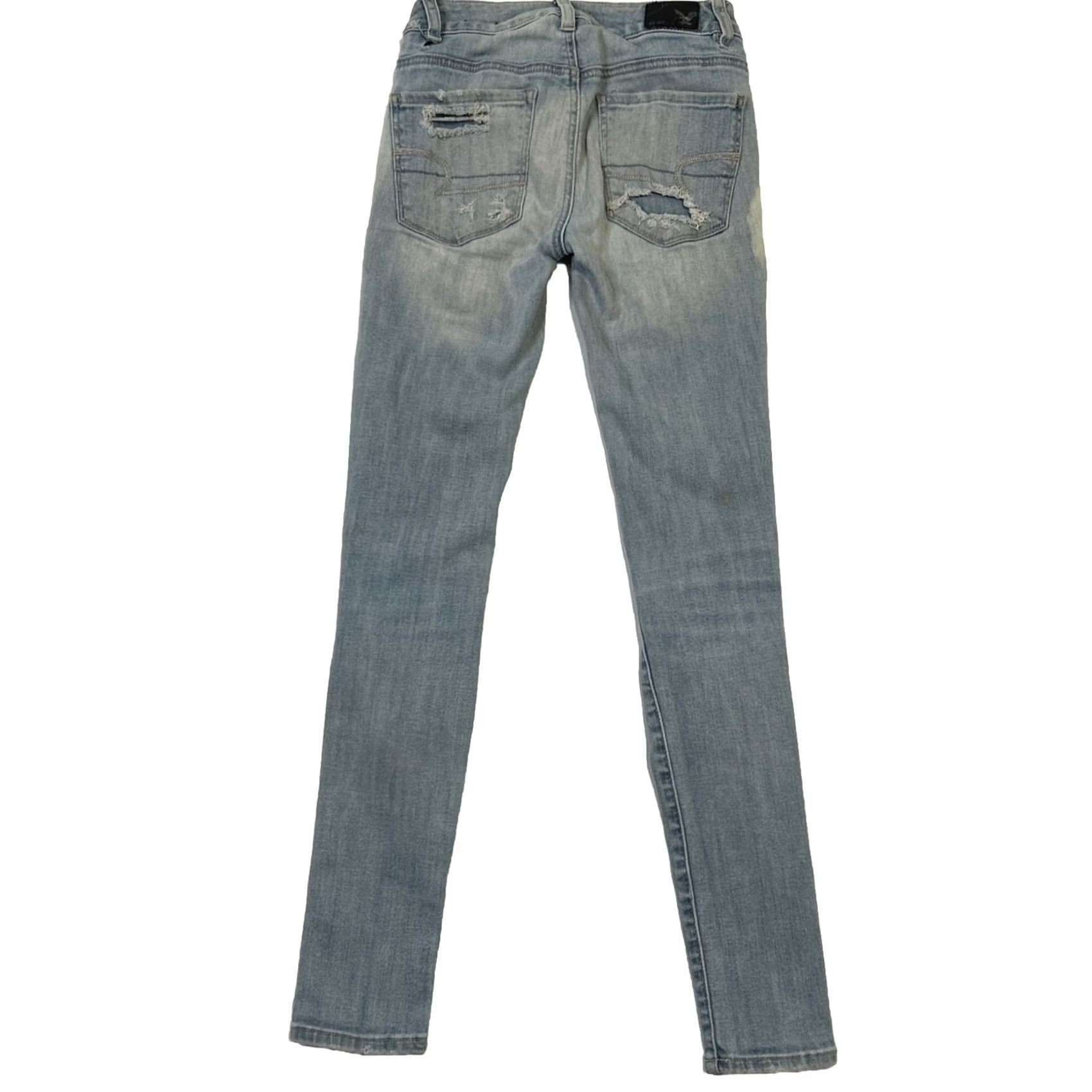 American Eagle Outfitters VINTAGE American Eagle Outfitters 00 Hi Rise Jegging 5-Pocket Denim Jeans Blue Slim 23in Waist 28in Inseam Womens Jeans 90s 80s Size 24" / US 00 / IT 34 - 2 Thumbnail