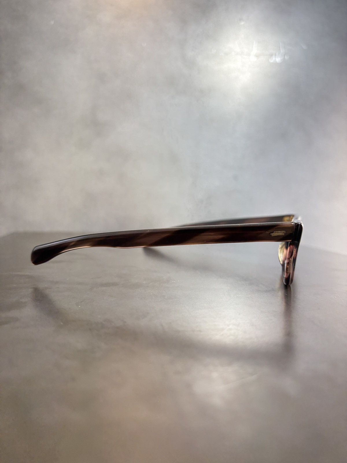 American Optical 1960s Liberty Optical Eyeglasses Vintage Frames USA Horn Rim Size ONE SIZE - 11 Thumbnail