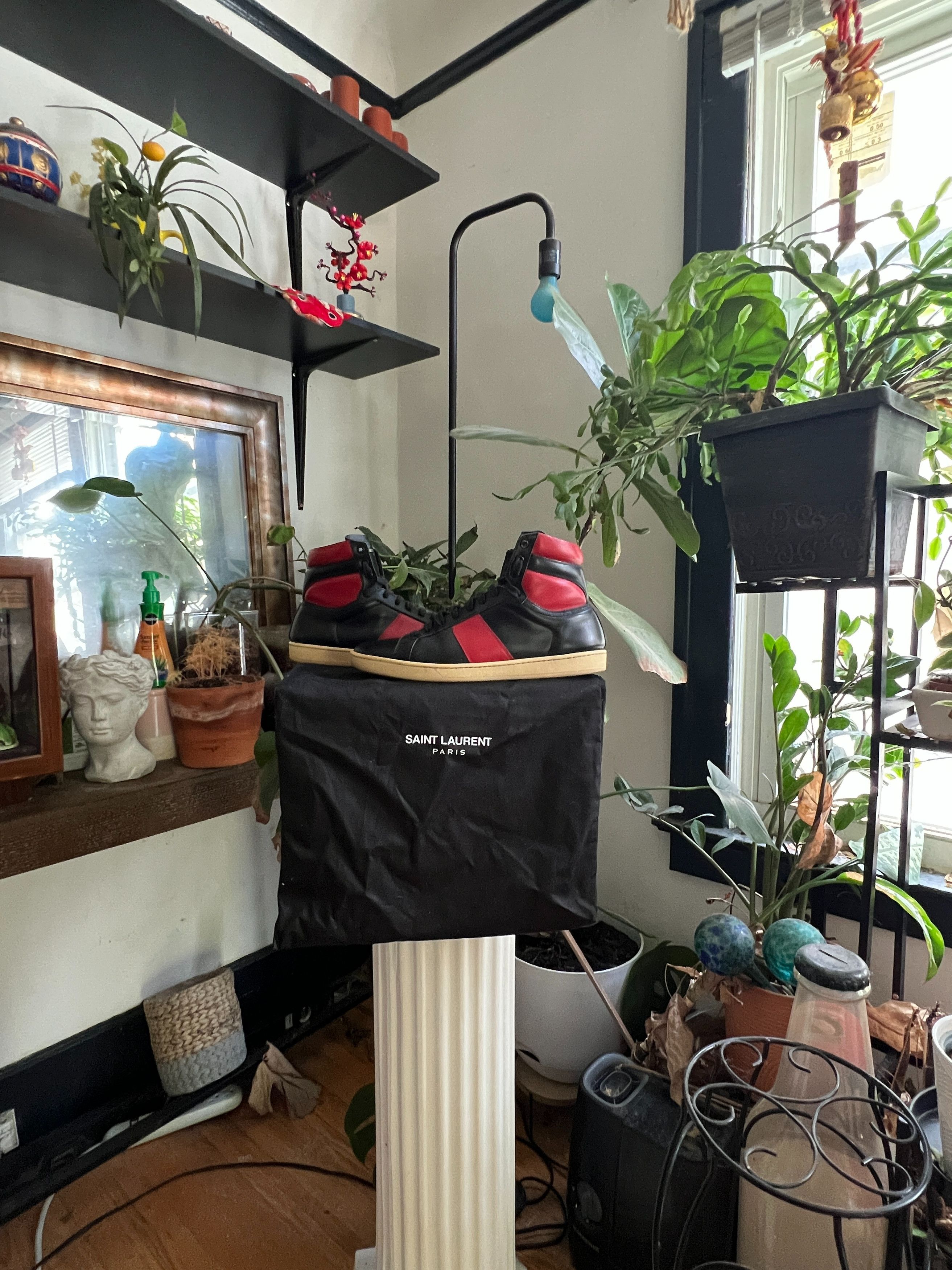 Yves Saint Laurent Saint Laurent High "Black Red" sneakers Size US 11 / EU 44 - 7 Thumbnail