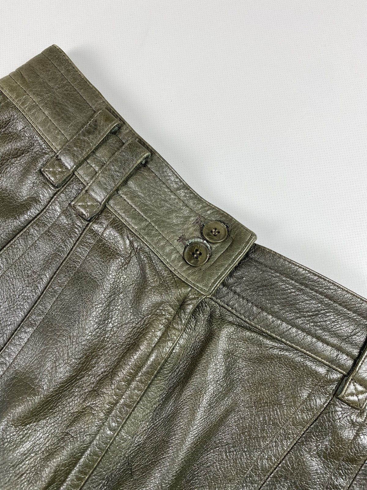 Jil Sander × Vintage Jil Sander vintage ladies leather skirt size 40 Size 27" / US 4 / IT 40 - 10 Thumbnail
