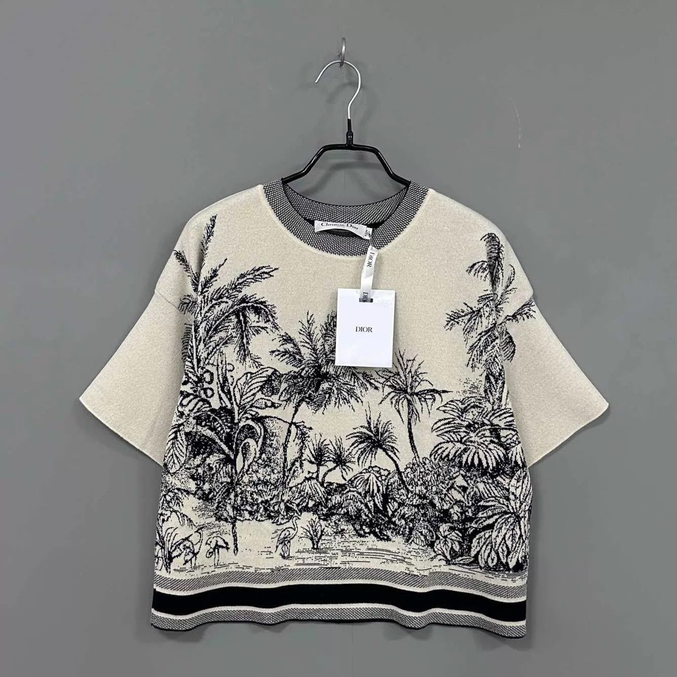 Dior Dior Coconut Tree Logo Cashmere Crewneck SS new 38 Size S / US 4 / IT 40 - 1 Thumbnail