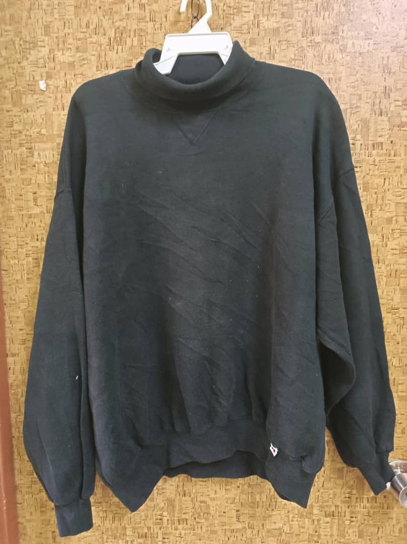 Russell Athletic VINTAGE 90s RUSSELL ATHLETIC BLACK MADE IN USA HIGHNECK Size US XXL / EU 58 / 5 - 3 Thumbnail