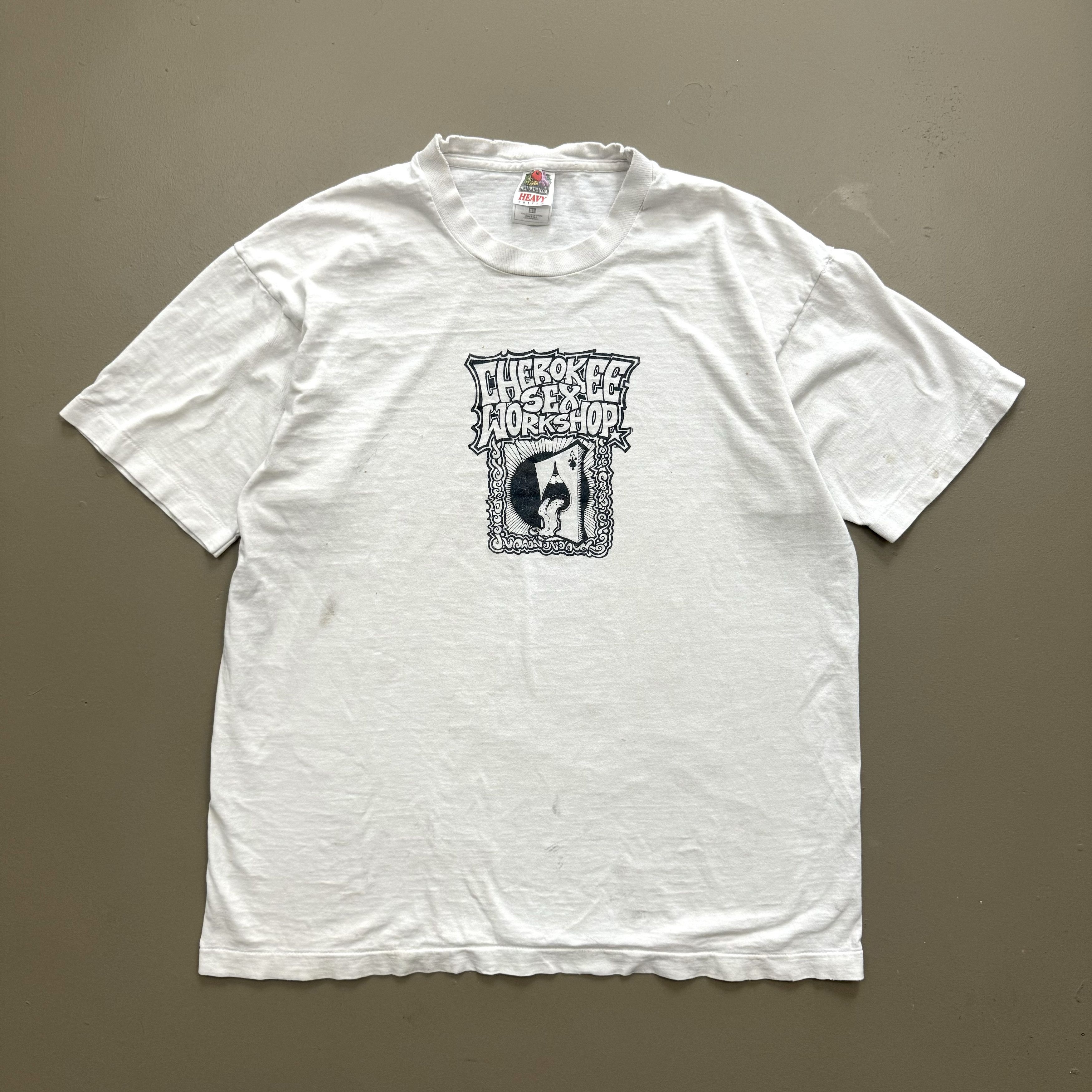 Band Tees × Vintage VTG RARE 90s Cherokee Sex Workshop NYC Band Nu Disco T Shirt Size US XL / EU 56 / 4 - 1 Thumbnail