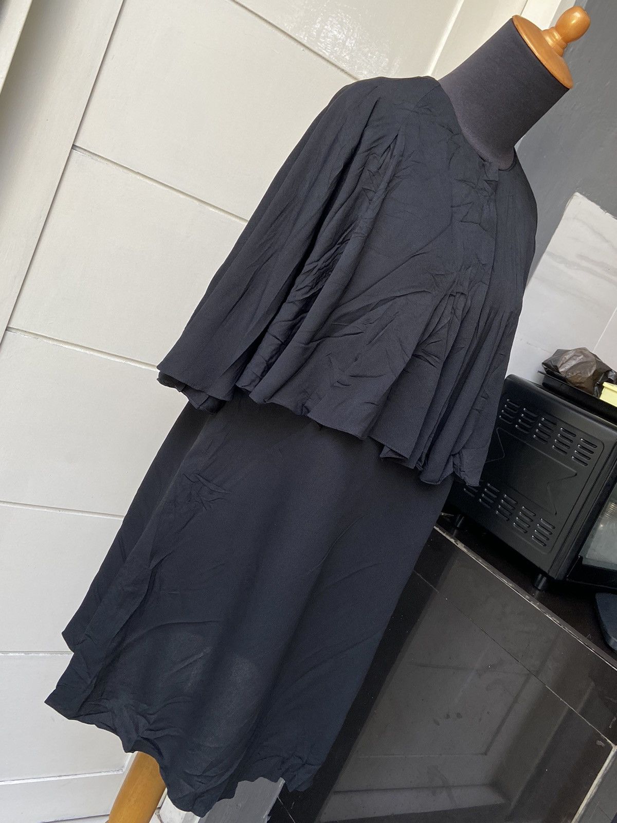 Lanvin LANVIN Black Midi Dress Size S / US 4 / IT 40 - 17 Thumbnail