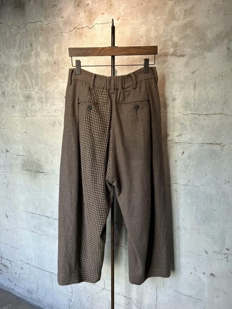 Ziggy Chen ziggy chen 23AW houndstooth 100% virgin wool wide trousers Size US 28 / EU 44 - 2 Thumbnail