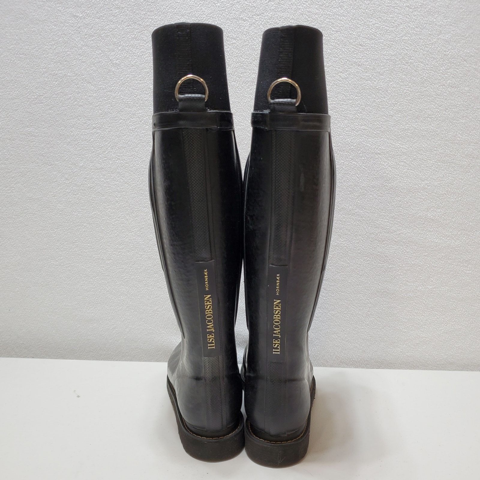 Ilse Jacobsen Isle Jacobsen Hornbach Rain Boots Womens 40/9.5 Black Tall Size US 9.5 / IT 39.5 - 4 Thumbnail