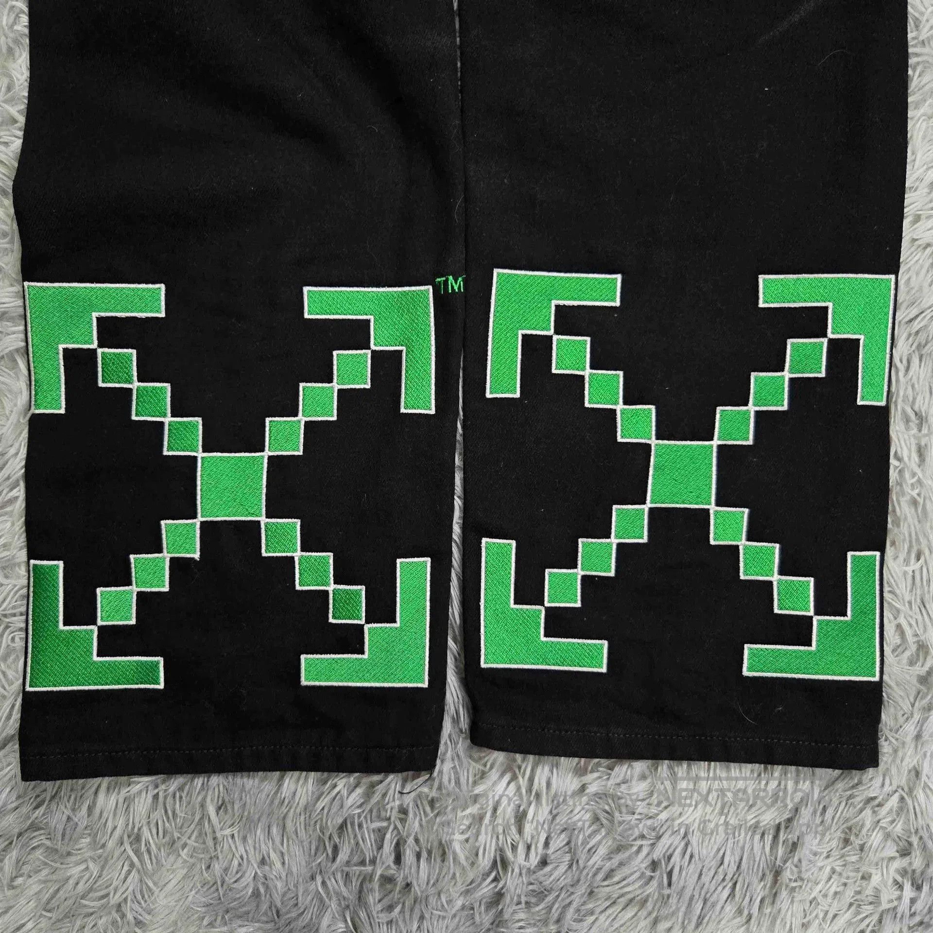 Off-White off white x ev bravado embroidered denim pants. Size US 32 / EU 48 - 6 Thumbnail