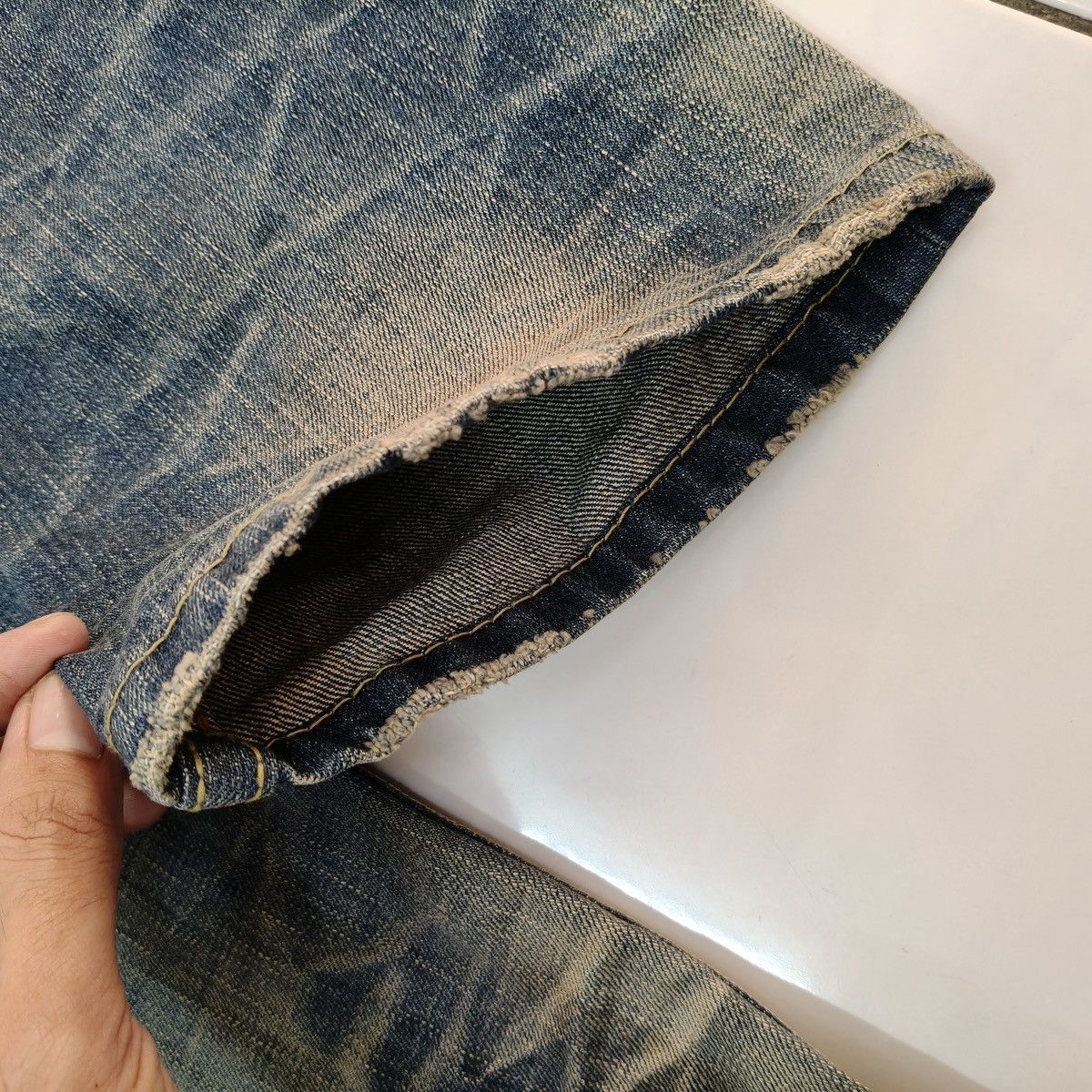 Japanese Brand Vintage Japanese Lolita Jeans Mud Wash Distressed Denim Size US 28 / EU 44 - 18 Thumbnail