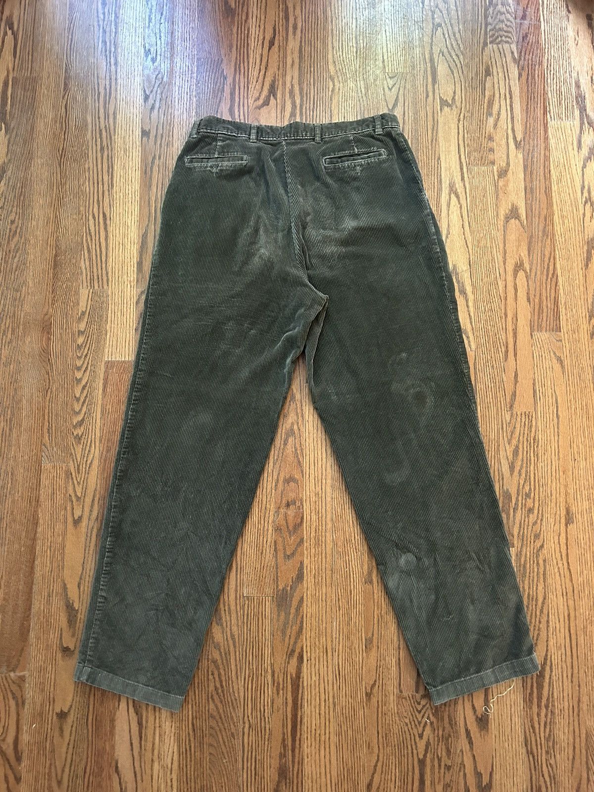 Croft & Barrow Olive green baggy corduroys Size US 36 / EU 52 - 3 Thumbnail