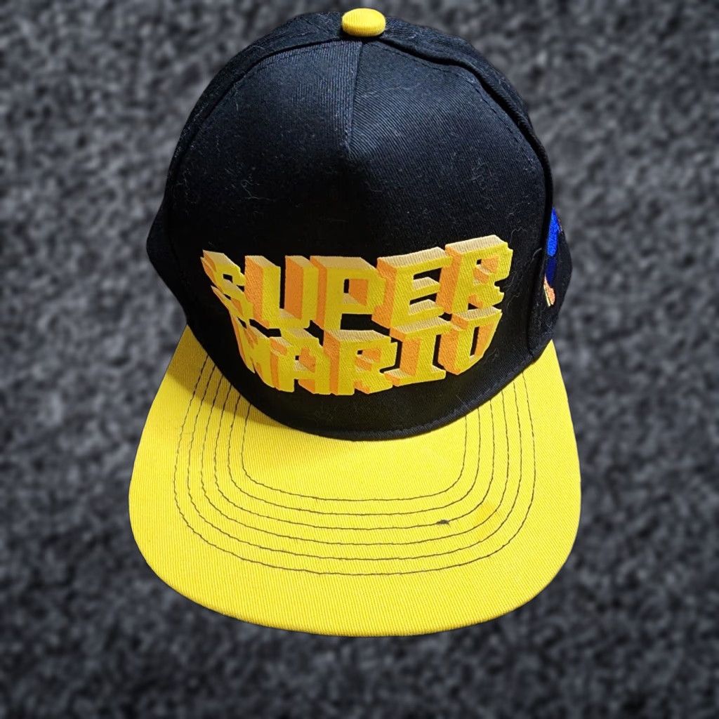 Nintendo Nintendo Super Mario Brothers Hat Men Adjustable Snapback Black Embroidered 2018 Size ONE SIZE - 1 Thumbnail