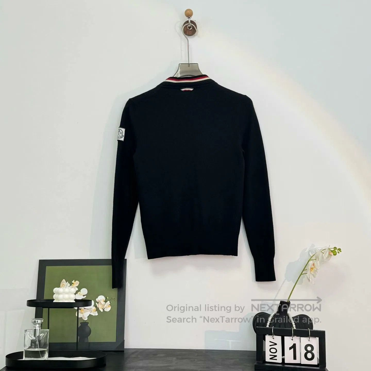 Moncler Genius Moncler Thom Browne Cardigan Sweater in Navy. Size US S / EU 44-46 / 1 - 3 Thumbnail
