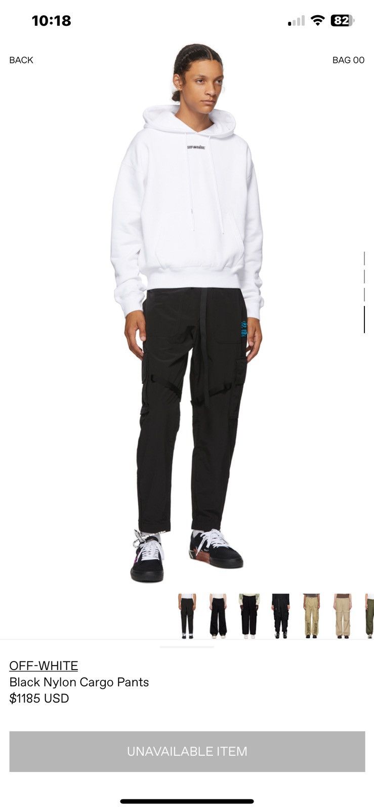 Off-White off-White OFFF Nylon Cargo Pants Size US 33 - 16 Thumbnail