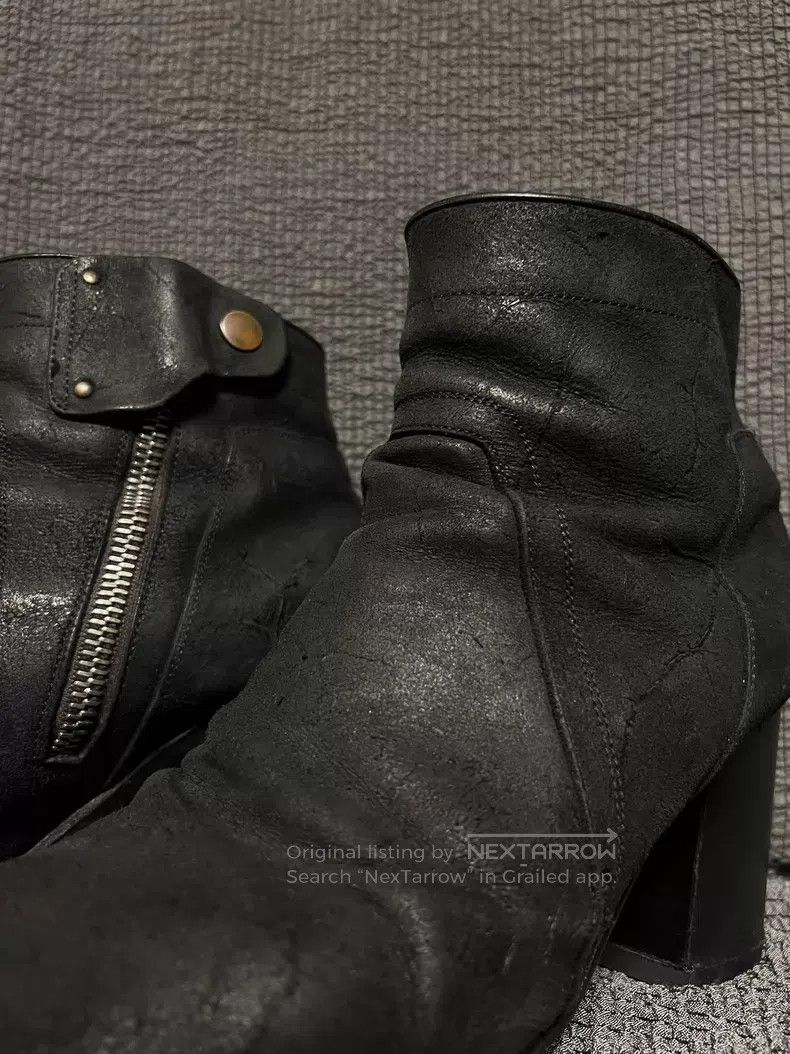 Rick Owens Rick Owens Cracked Leather High Heels Size US 10.5 / IT 40.5 - 2 Thumbnail