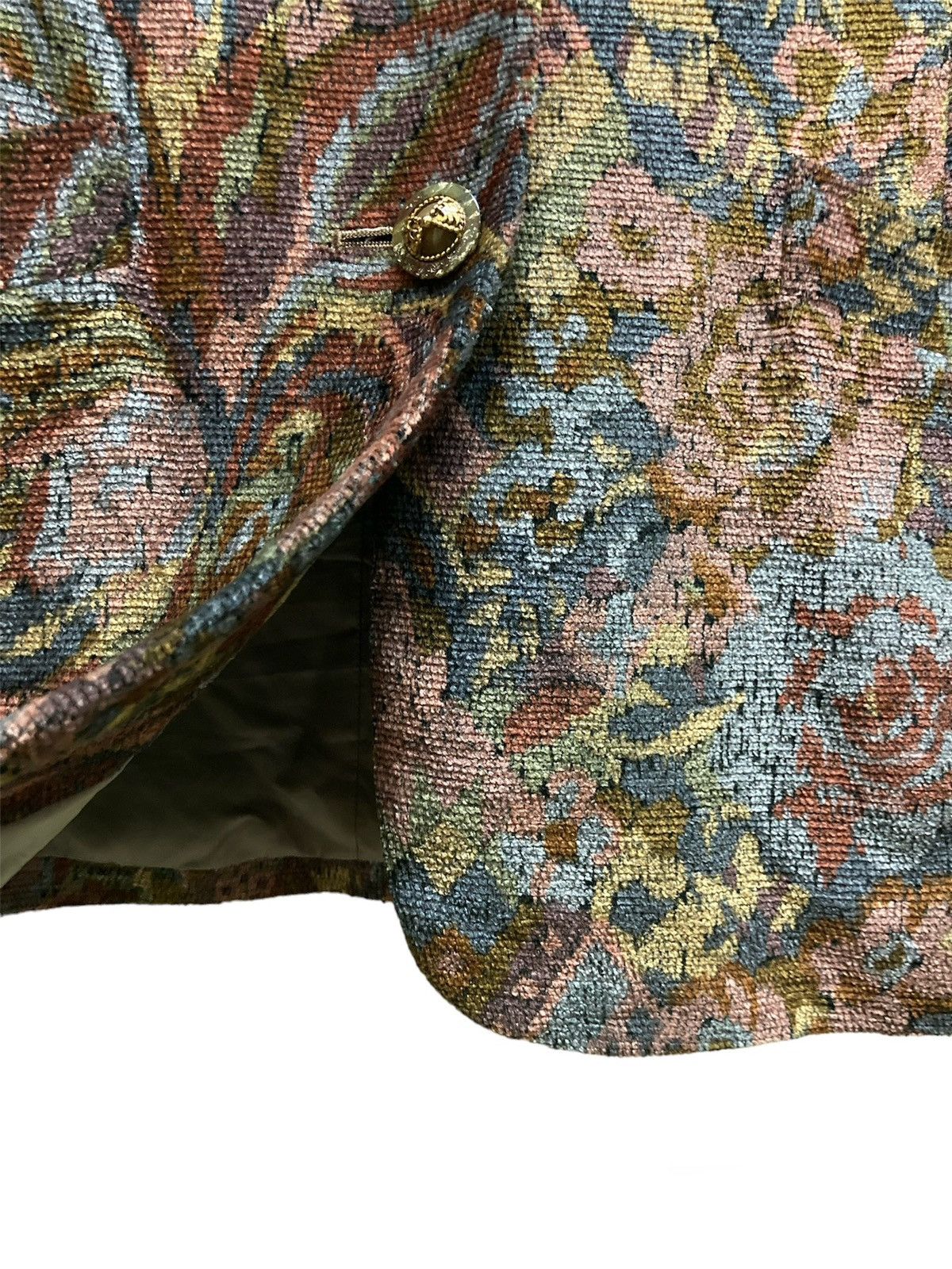 Designer × Japanese Brand × Vintage Vintage Bellesafeena Floral Carpet Blazer/Jacket Size S / US 4 / IT 40 - 5 Thumbnail