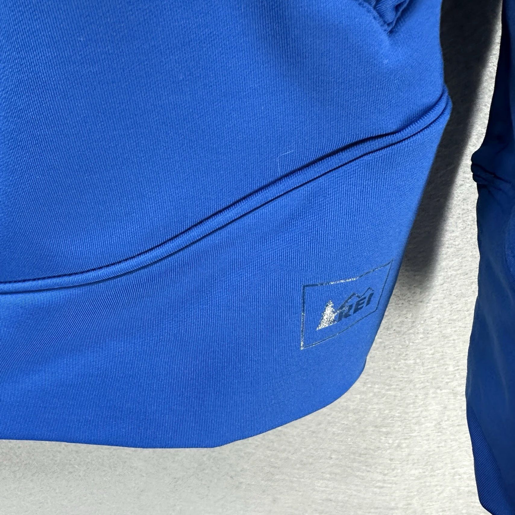 Vintage REI Hoodie Womens Small Blue Active Full Zip Stretch Lux Athletic Ruffle Quiet Size S / US 4 / IT 40 - 7 Thumbnail