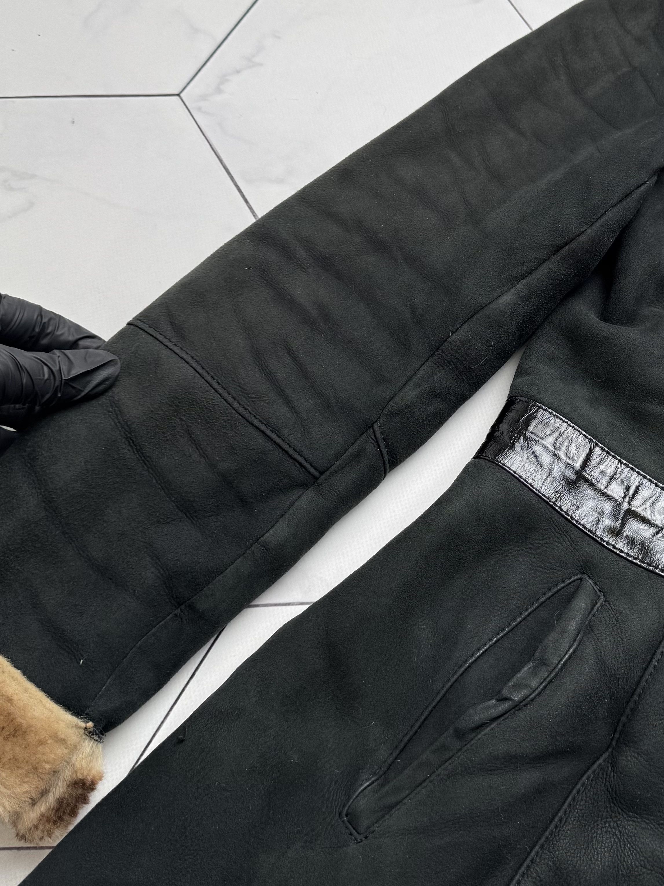 Japanese Brand Vintage Real Sheepskin Hooded Coat With Belt (B550)E2D15 Size XS / US 0-2 / IT 36-38 - 4 Thumbnail