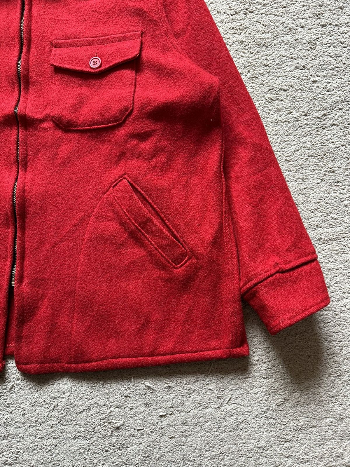 Vintage 1980s Melton Worker Wool Jacket Size US L / EU 52-54 / 3 - 5 Thumbnail