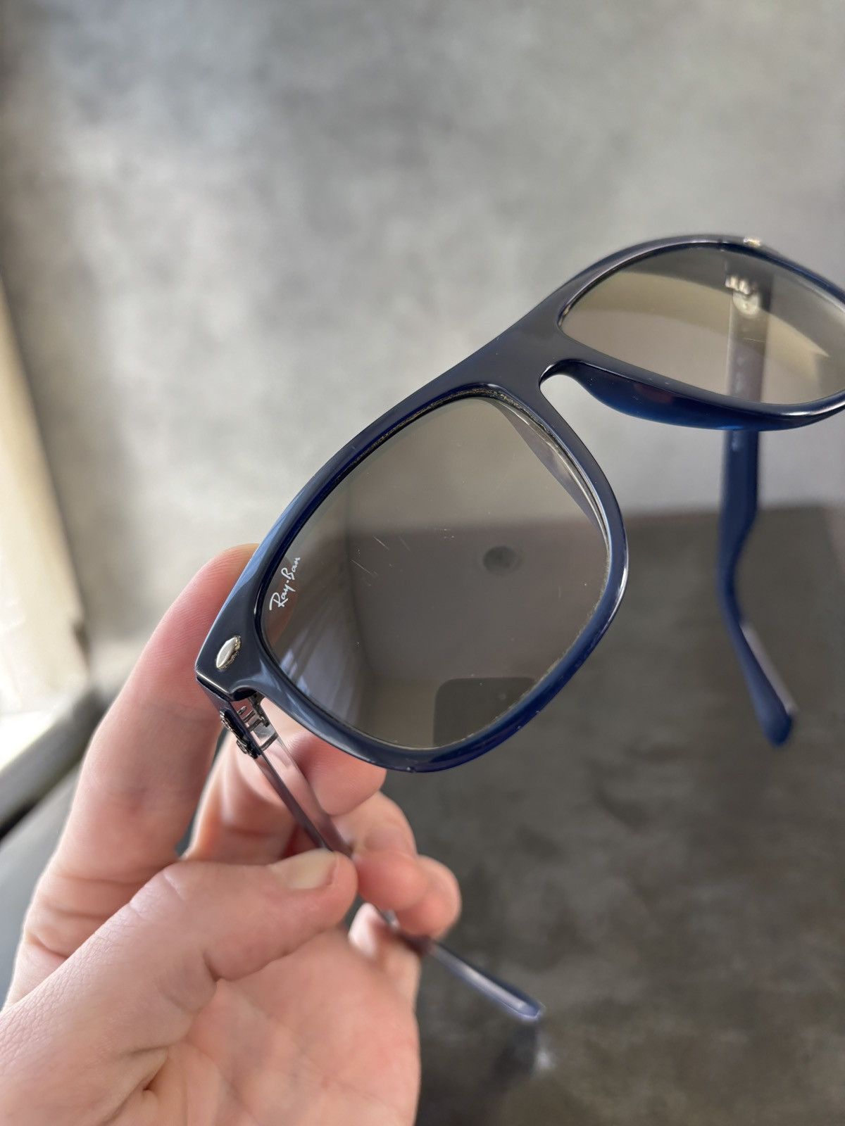 RayBan Ray-Ban Sunglasses RB4147 Made in Italy Blue Sport Boyfriend Size ONE SIZE - 15 Thumbnail