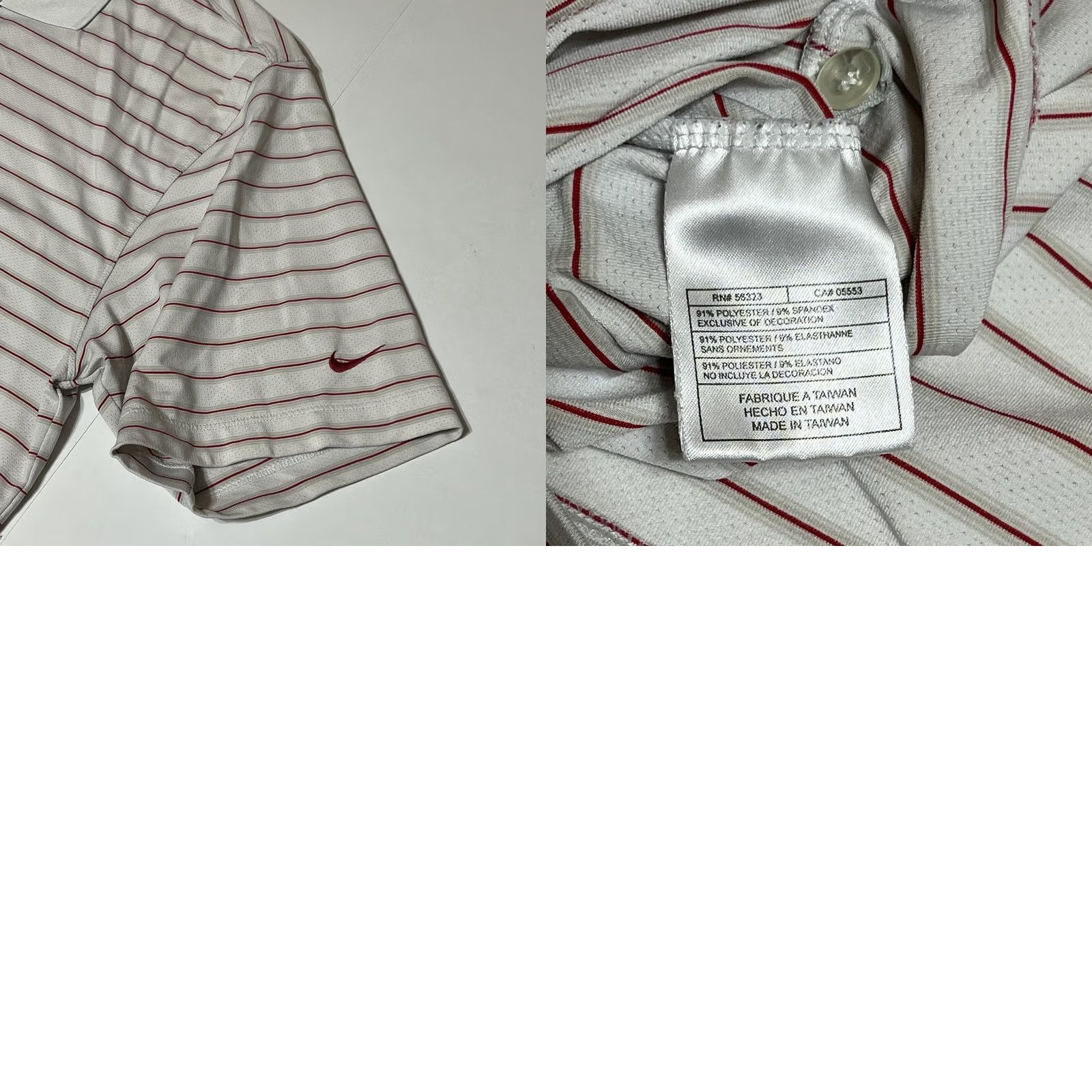 Nike Nike Golf Polo Shirt Men XL Striped Red White Dri-Fit Logo Casual Polo Shirt Golf Shirt, Mens XL, Multicolor Size US XL / EU 56 / 4 - 8 Thumbnail