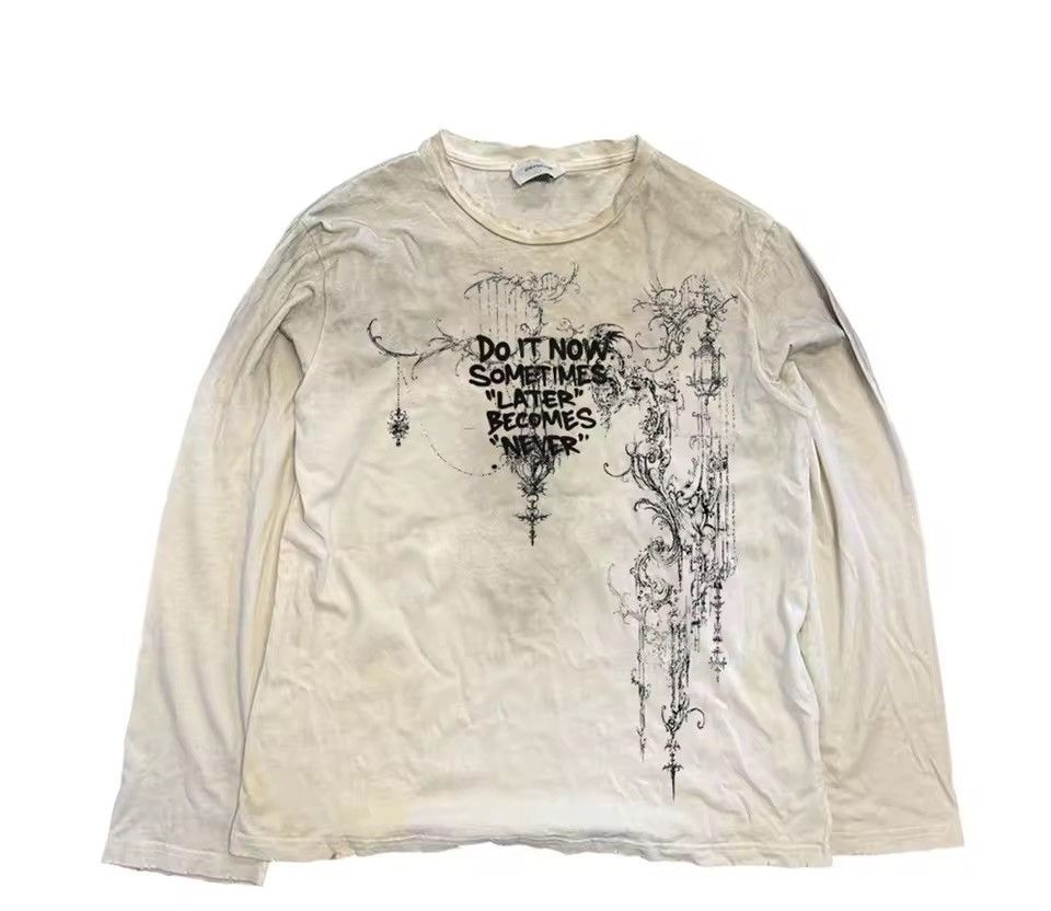Vintage Retro Vintage Style Streetwear Dirty Washed Y2k Long Sleeve Size US L / EU 52-54 / 3 - 1 Thumbnail