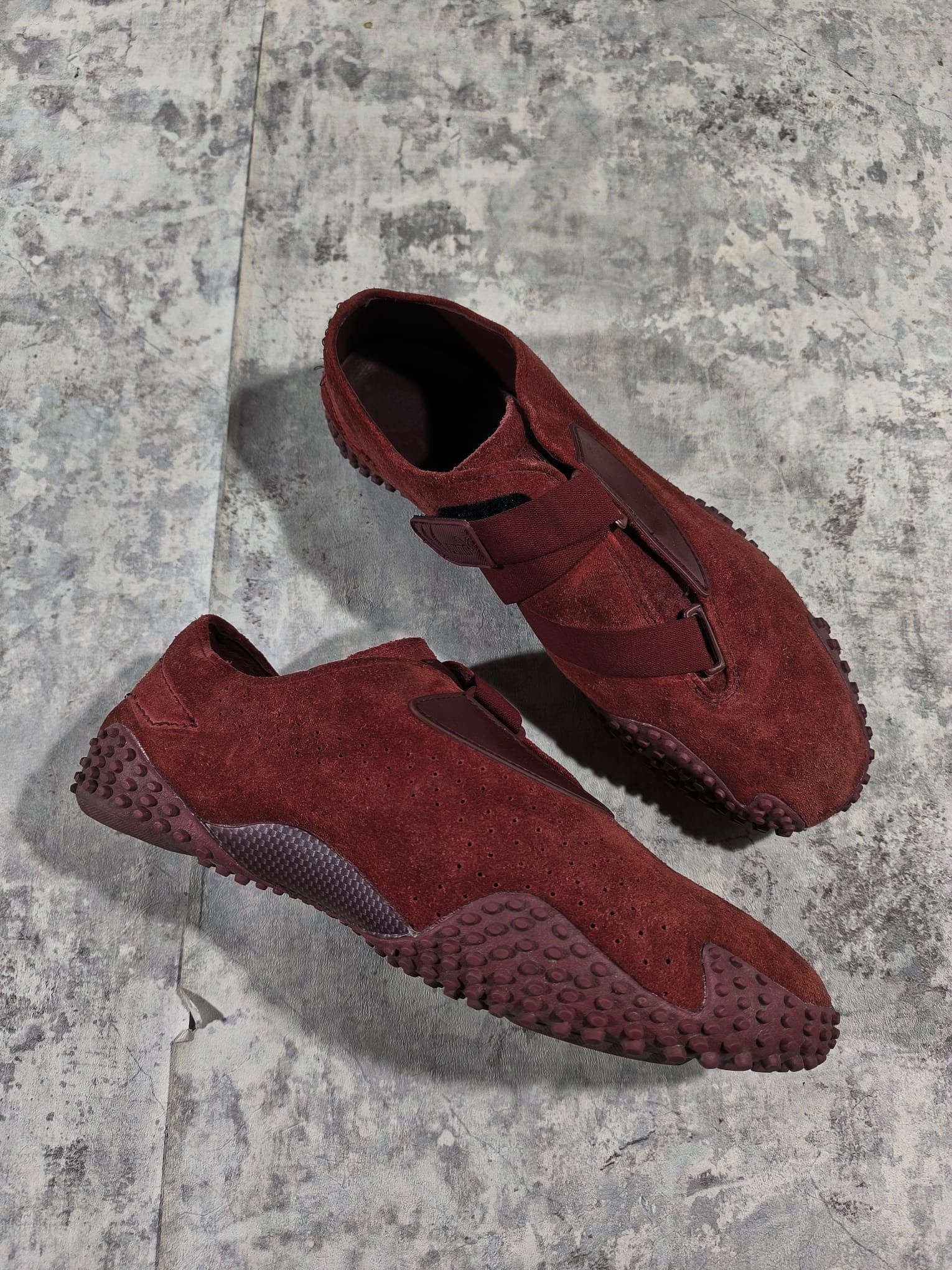 Puma vintage puma mostro burgundy red suede leather y2k Size US 12 / EU 45 - 9 Thumbnail