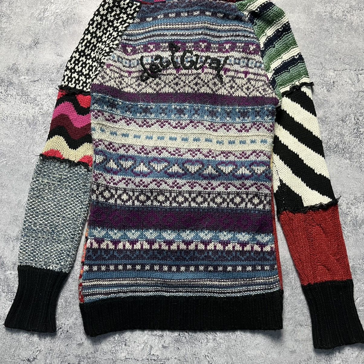 Desigual Vintage Desigual Patchwork Knitted Cardigan Sweater Coogi Size M / US 6-8 / IT 42-44 - 12 Thumbnail