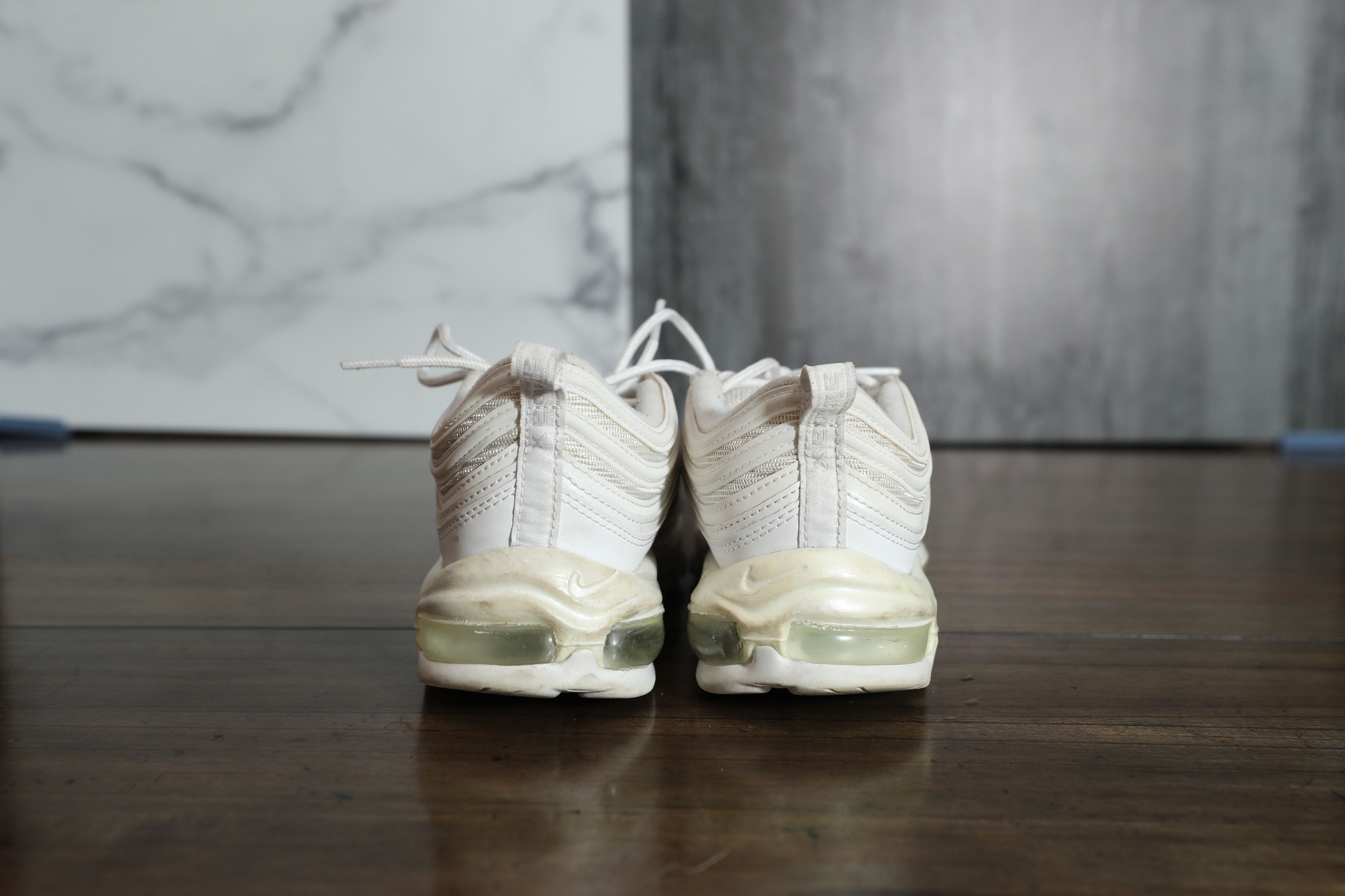 Nike Nike Air Max 97 White Pure Platinum (9.5) Size US 9.5 / IT 39.5 - 6 Thumbnail