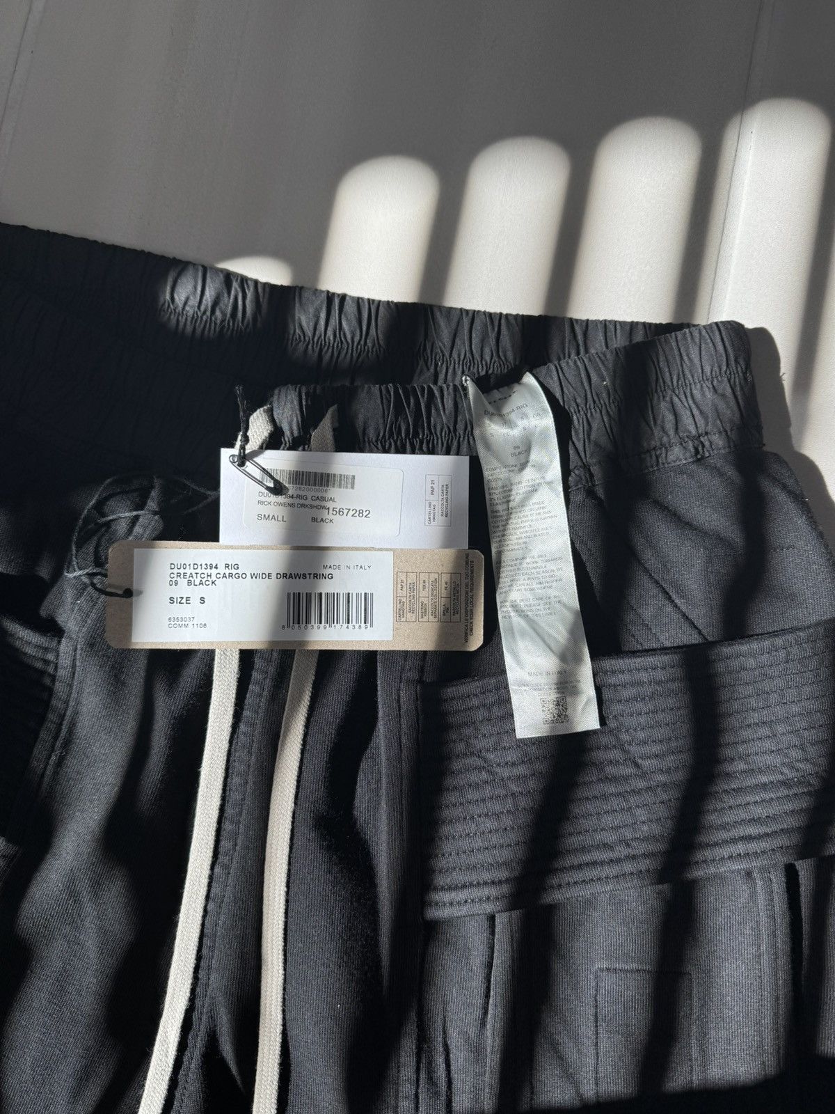 Rick Owens × Rick Owens Drkshdw Rick Owens DRKSHDW SS24 Creatch Cargo Wide Sweapants Size US 30 / EU 46 - 3 Thumbnail